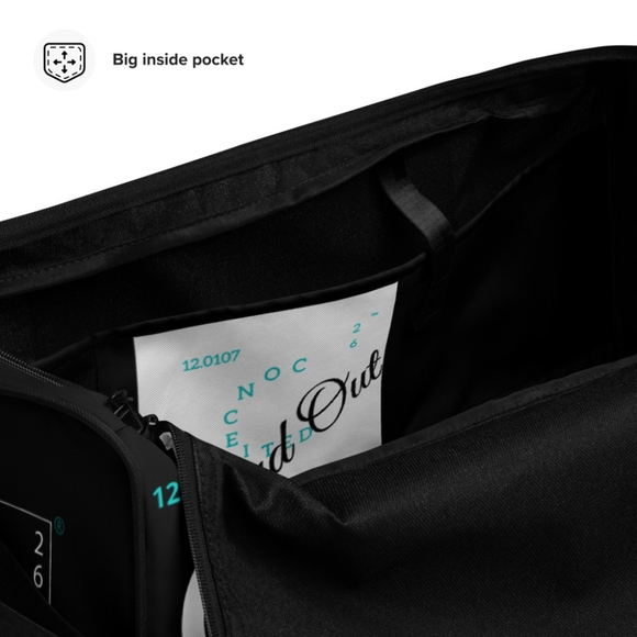 Conceited Apparel Signature Duffel Bag (Black/Teal) - Picture 3 of 4